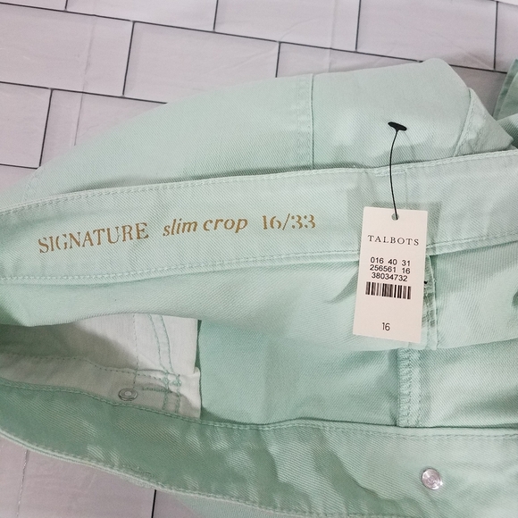 Talbots Signature Slim Crop 16 NWT - Picture 11 of 11